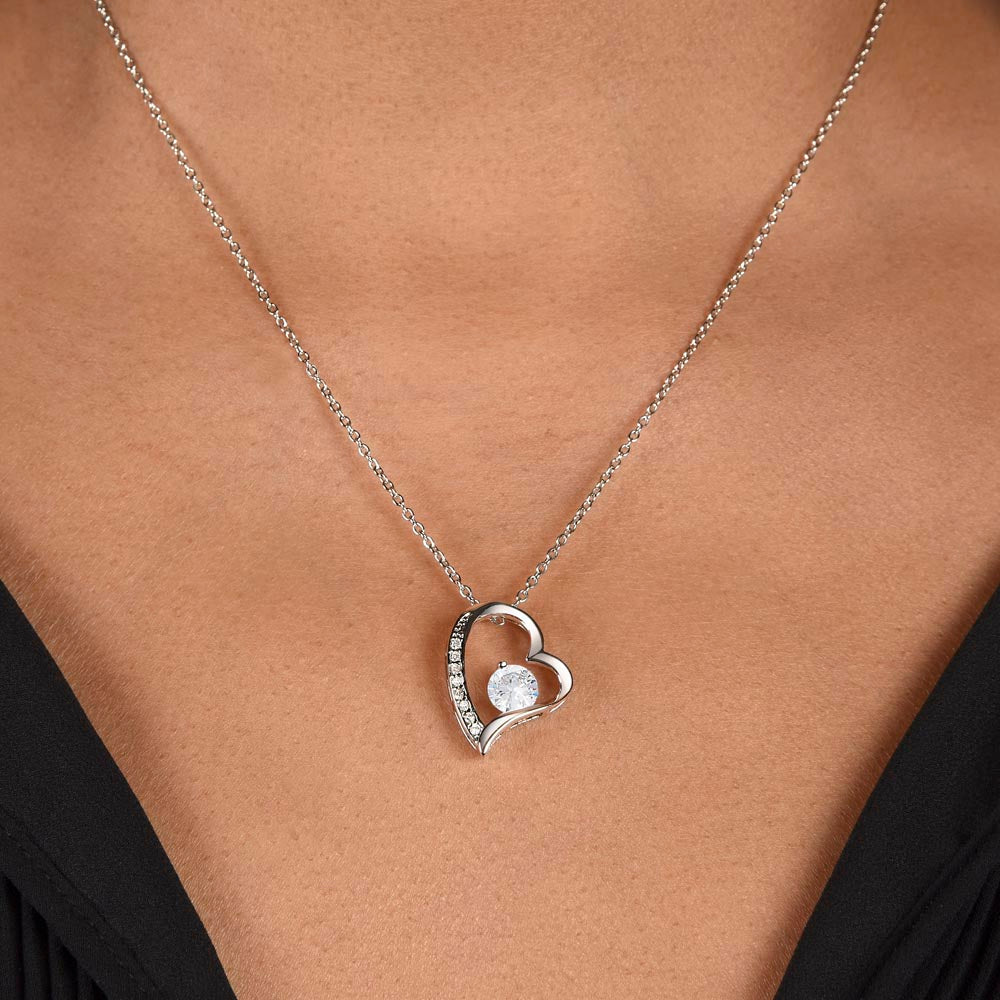 Stole My Heart Necklace - 14k/18k Gold Plated Heart-Shaped CZ Pendant