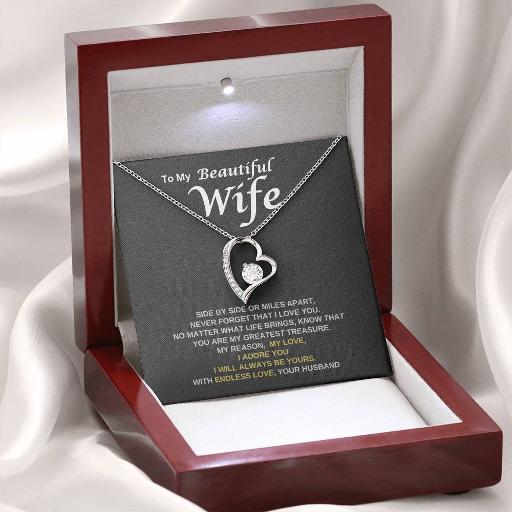 To My Wife - Never Forget That I Love You | Forever Love Necklace