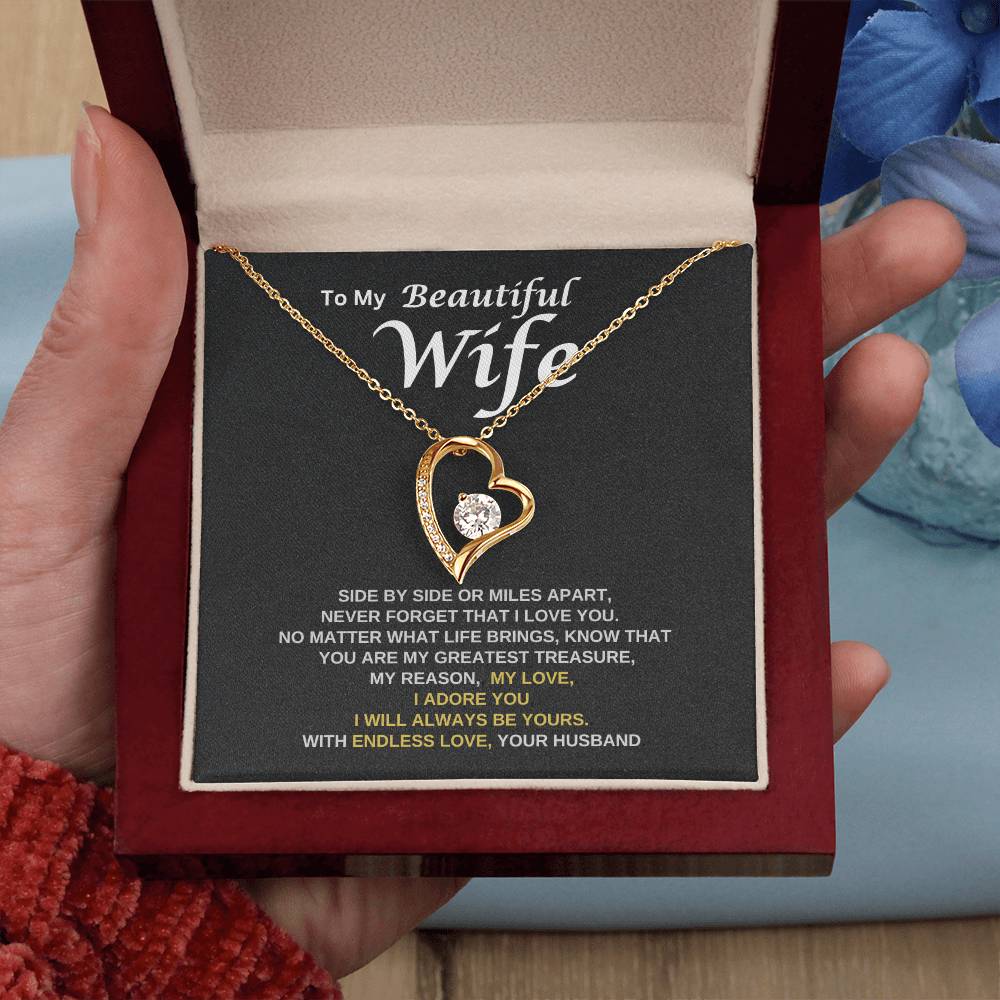 To My Wife - Never Forget That I Love You | Forever Love Necklace