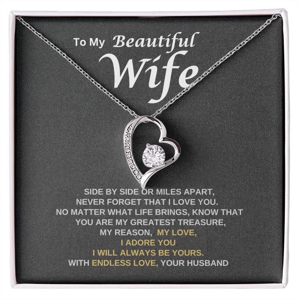 To My Wife - Never Forget That I Love You | Forever Love Necklace