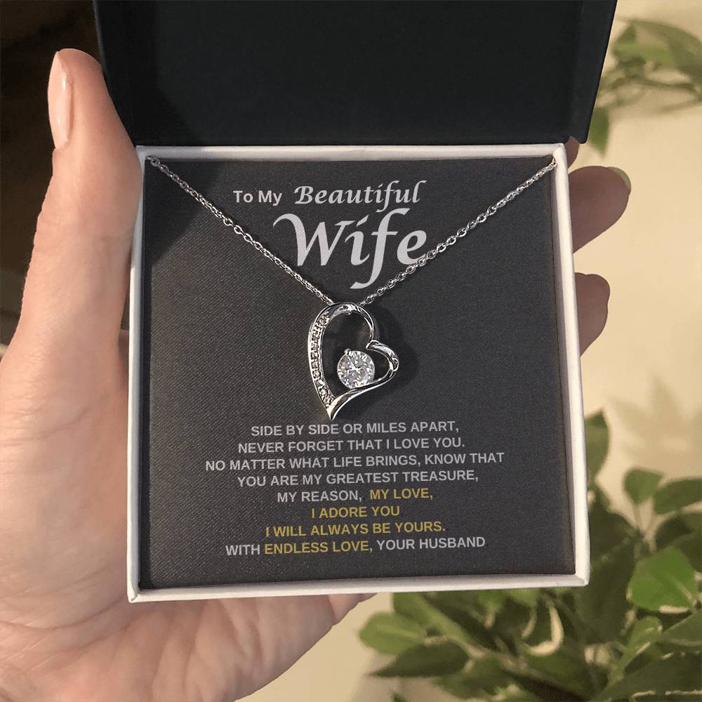 To My Wife - Never Forget That I Love You | Forever Love Necklace