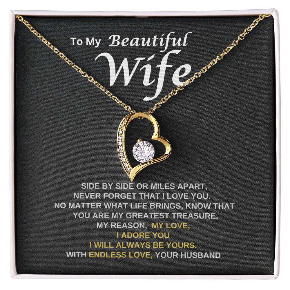 To My Wife - Never Forget That I Love You | Forever Love Necklace