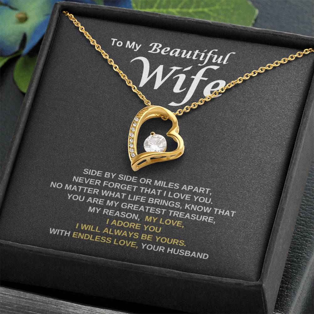 To My Wife - Never Forget That I Love You | Forever Love Necklace