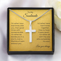 Thumbnail for TO MY SOULMATE - Lifetime of Calm  |   Cross Necklace