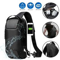 Thumbnail for Waterproof, Anti-theft Crossbody Sling Bag Pack /Backpack Pack with USB Charging